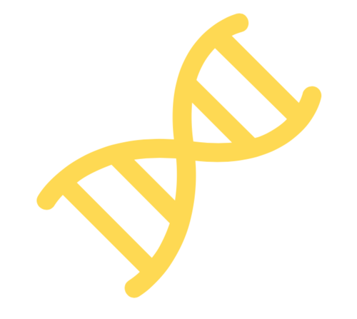 yellow picture of dna